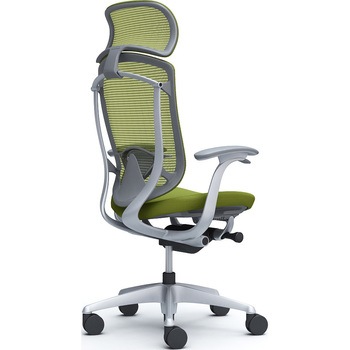 注文コード:62595857 コンテッサセコンダ、固定肘、固定ヘッド、座クッション、ハンガー無、ランバー付、グレーB、シルバー、脚シルバー、ウレタン オカムラ(岡村製作所)