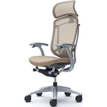 注文コード:62595875 コンテッサセコンダ、固定肘、固定ヘッド、座クッション、ハンガー無、ランバー付、グレーB、シルバー、脚シルバー、ウレタン オカムラ(岡村製作所)