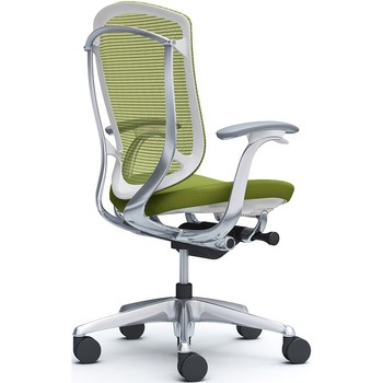 注文コード:62608046 コンテッサセコンダ,固定肘,座クッション,ハイバック5本脚,ポリッシュ,ホワイト,ランバー無ハンガー無 オカムラ(岡村製作所)