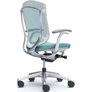 注文コード:62608055 コンテッサセコンダ,固定肘,座クッション,ハイバック5本脚,ポリッシュ,ホワイト,ランバー無ハンガー無 オカムラ(岡村製作所)