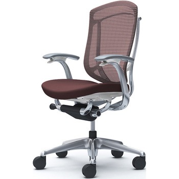 注文コード:62608080 コンテッサセコンダ,固定肘,座クッション,ハイバック5本脚,ポリッシュ,ホワイト,ランバー無ハンガー無 オカムラ(岡村製作所)