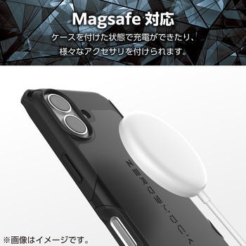 注文コード:62828660 iPhone 17 ケース ハイブリッド 衝撃吸収 MAGKEEP 磁力吸着ワイヤレス充電対応 フィルム付 ZEROSHOCK - エレコム