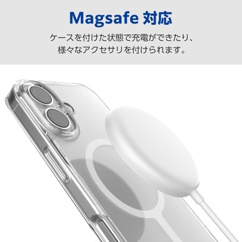 注文コード:62829290 iPhone 17 ケース ハイブリッド 衝撃吸収 MAGKEEP 磁力吸着ワイヤレス充電対応 - エレコム