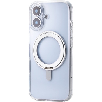 注文コード:62829448 iPhone 17 ケース ハイブリッド 衝撃吸収 MAGKEEP 磁力吸着ワイヤレス充電対応 360度回転スタンド付 - エレコム