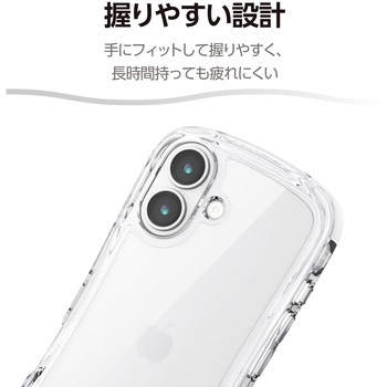 注文コード:62829579 iPhone 17 ケース ハイブリッド 衝撃吸収 磁気吸着対応メタルステッカー付 Grippy - エレコム