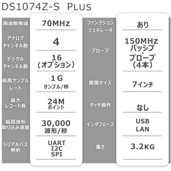 注文コード:63029594 デジタル・オシロスコープ DS1000Zシリーズ RIGOL(リゴル)