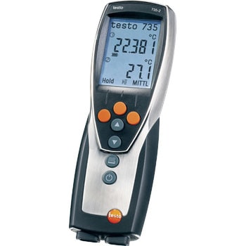 0563 7352 TESTO735-2プロフェッショナルクラス温度計 USBケーブル&ソフトウェア付 testo(テストー)