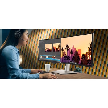 注文コード:63667198 液晶ディスプレイ 49型/5120×1440/HDMI、DisplayPort、USB-C/シルバー/スピーカー:あり - Dell Technologies