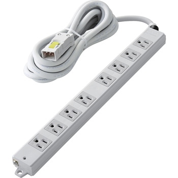 注文コード:64044305 電源タップ 延長コード ハーネスプラグ 8個口 3P 工事用 物件用 案件用 RoHS OAタップ - エレコム