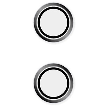 注文コード:64366368 iPhone 17 / 16 / 16 Plus 精密設計ケース専用 アルミフレーム 高透明 レンズ保護ガラス ブラック Simplism