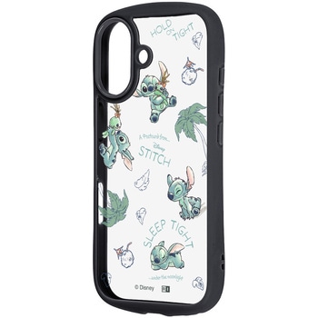 iPhone 17 ディズニー / Puffull 衝撃吸収 バンパー ハイブリッドケース / いろんなスティッチ2 レイ・アウト