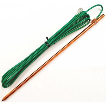 アース棒 圧着端子付(R2-6) 7Φ×300mm IV1.6×3000 丸信電業