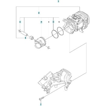注文コード:64484719 ゼノア エンジンチェーンソー GZ3500T 部品 シリンダーピストン ゼノア