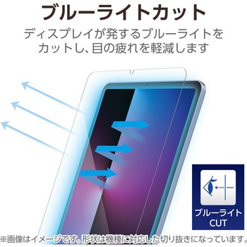 注文コード:64595006 iPad mini A17 Pro 第6世代 8.3インチ フィルム 高透明 ブルーライトカット 指紋防止 気泡防止 - エレコム