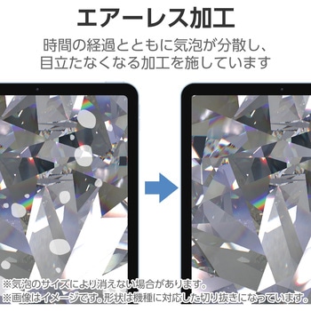 注文コード:64595085 iPad mini A17 Pro 第6世代 8.3インチ ガラスフィルム ダイヤモンドコート 貼り付けツール付 指紋防止 - エレコム