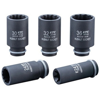 注文コード:64698035 1/2"DR インパクト用ハブソケットセット(ハブナット/ハブボルト - エスコ