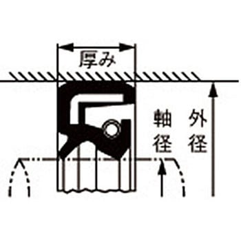 注文コード:64711947 30x50x11mm オイルシール(タイプ4/ニトリル) エスコ