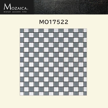 注文コード:64715345 MOzaica metal accent tileシート モザイカ アルミタイプ(市松模様)MO17522 シンコール