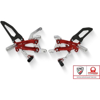 PE410BPR Adjustable rearsets Ducati Streetfighter V4 カーボン Pramac