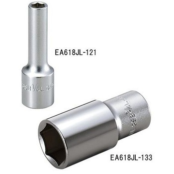 注文コード: 3/8"DRx 7/8"  ディープソケット(六角) エスコ
