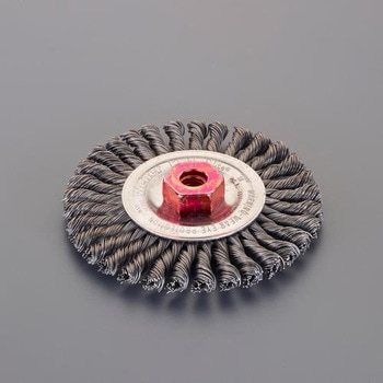 注文コード: 100mm/M10 ワイヤーホイール(スチール製/ツイスト) エスコ