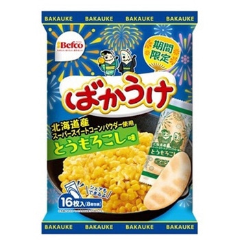 注文コード:64937848 栗山米菓 ばかうけ とうもろこし味 16枚 x12 栗山米菓