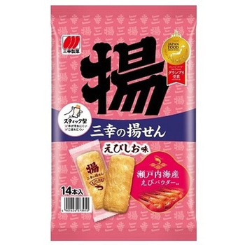 三幸製菓 三幸の揚せん えびしお味 14本 x12 三幸製菓