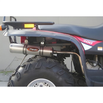マフラー Single Small Oval Quad Atv Line アルミ (クワッド・4輪バイク)300 CLASSIC 4X4 2006 > LINHAI Quad Marving Exhaust (マービングエキゾースト)
