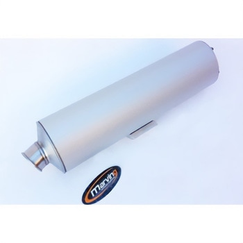マフラー ビッグオーバル = 102x130 Superline アルミニウム Marving Exhaust (マービングエキゾースト)