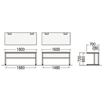 注文コード:65073139 平デスク VPシリーズ トヨスチール(トヨセット)