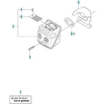 注文コード:65303010,65303019,65303028,65303037,65303046,65303055 ゼノア エンジンチェーンソー GZ381 部品 マフラー ゼノア