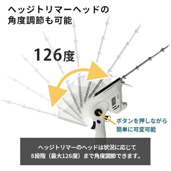 注文コード:65728051 USB充電式 4Wayバリカン ヘッジトリマー - YAMAZEN(山善)