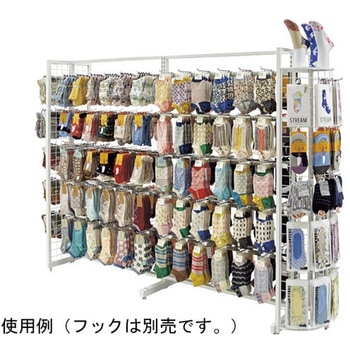 注文コード: 【什器セットまるごと購入】 SF中央両面スリムタイプ W90×H150cm ホワイト 2連結セット アズワン