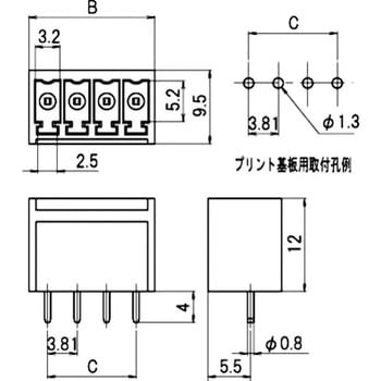 注文コード:65814455,65814464,65814473,65814482,65814498,65814507,65814516 スクリューレス端子台 サトーパーツ
