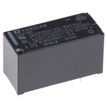 リレー 24V dc 1c接点 基板実装タイプ 富士通