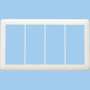 注文コード:67271882 スイッチプレート 4連用 神保電器