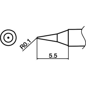 注文コード:68279812 こて先(T35・鉛フリーはんだ対応・400℃) HAKKO(白光)