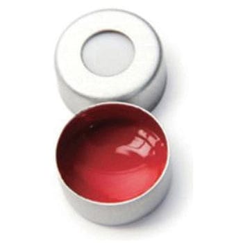 セプタム付クリンプキャップ(ND11)PTFE(赤)/シリコン(白)1.3mm 銀 CHCC11-30シリーズ Thermo Fisher Scientific