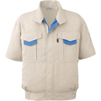 春夏 エコ帯電防止 半袖ブルゾン ミドリ安全