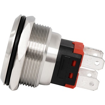 注文コード:68816137 LED防水プッシュスイッチ25mm 20A オルタネイト式 青色 - マリンテック
