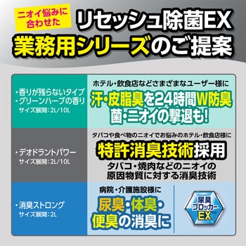 注文コード:68972618,68972627,76234990 リセッシュ デオドラントパワー 香りが残らないタイプ 業務用 - 花王