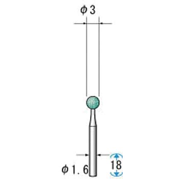 注文コード:69459258 ミニチュア軸付砥石 GC NSK(ナカニシ)