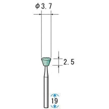 注文コード:69459285 ミニチュア軸付砥石 GC NSK(ナカニシ)