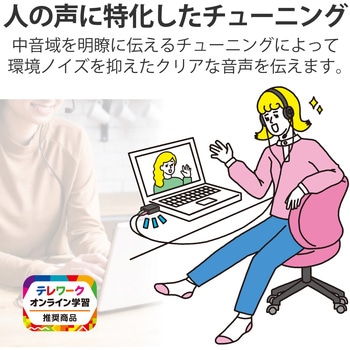 注文コード:69560296 オーディオ変換アダプタ USB-Φ3.5mm オーディオ出力 マイク入力 直挿し コンパクト - エレコム
