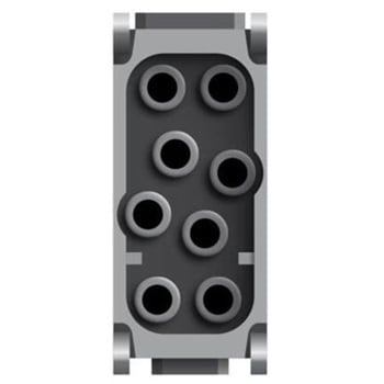 注文コード:69960959 電源コネクタモジュール HC-M-08 シリーズ オス 8極 16A 400 V 1袋 5個入 フエニックス・コンタクト