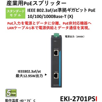 注文コード:70432934 産業用PoEインジェクター/PoEスプリッター - Advantech(アドバンテック)