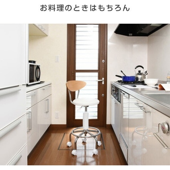注文コード:69215782,68993952 曲げ木 小まわりチェア キャスター付き - YAMAZEN(山善)