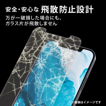 注文コード:71249658 iPhone 17e / 16e / 14 / 13 / 13 Pro ガラスフィルム ゴリラガラス ブルーライトカット 指紋防止 - エレコム