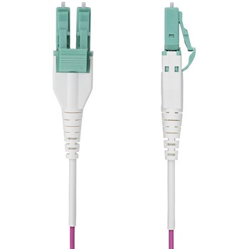 注文コード:71694336 光ファイバーケーブル/OM4 マルチモード/40m/LC-LC UPC/50/125μm/2芯/100Gbps/LOMMF/VCSEL/OFNR/高耐久/エリカバイオレット - StarTech.com