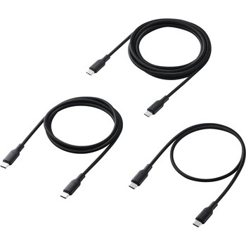 注文コード:72120198 USB Type-C ケーブル 100W PD対応 USB-C to C 3本セット 0.5m/1m/2m 高耐久ナイロン 断線に強い 480Mbps - エレコム